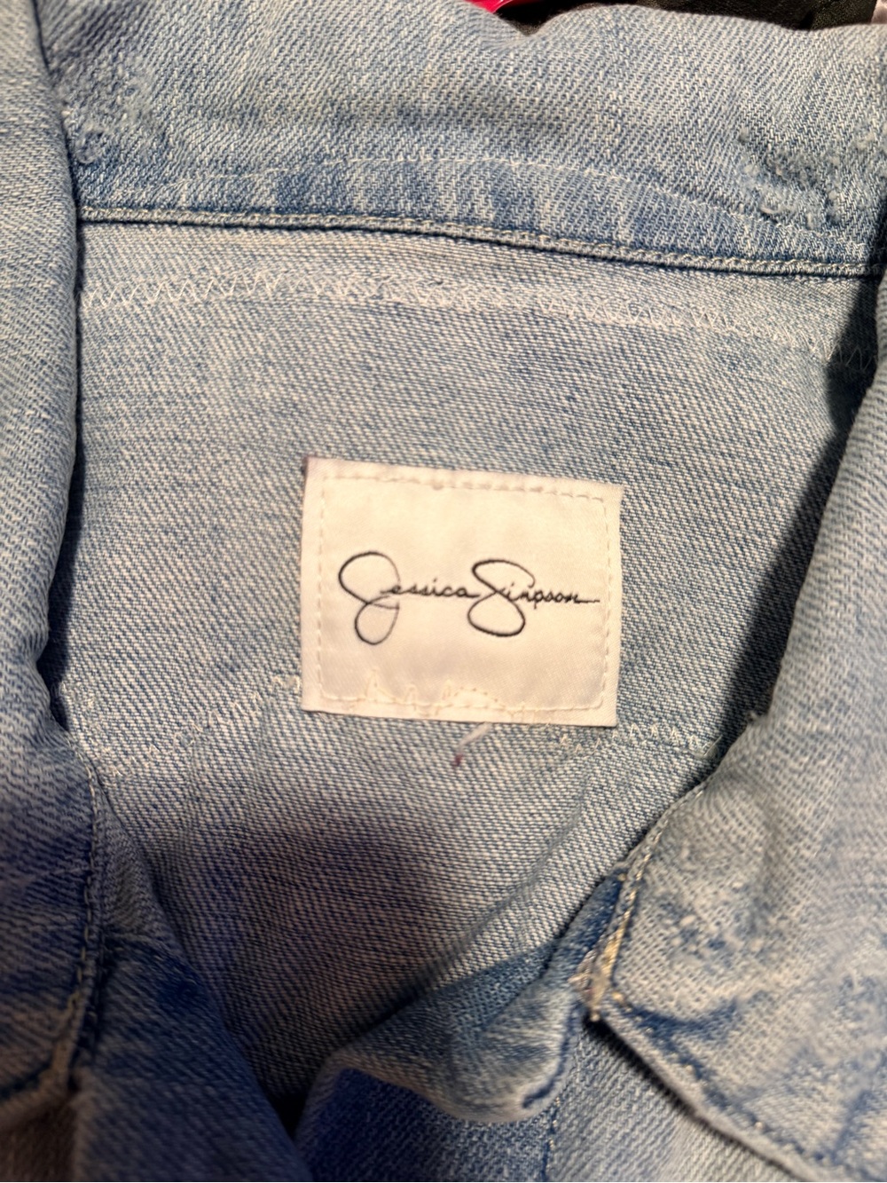 Jessica Simpson Light Blue Denim Shirt Jacket - Picture 4 of 4